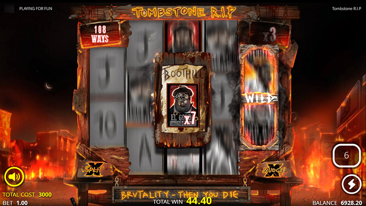 Tombstone R.I.P. - выигрышная комбинация