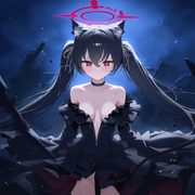 1girl, serika, [[[[shiroko terror]]]], [[blue archive]], mikozin, NDGD, ohlia, { s-2589393923