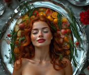 Garden wedding wom sleep begin Redhair 0 09