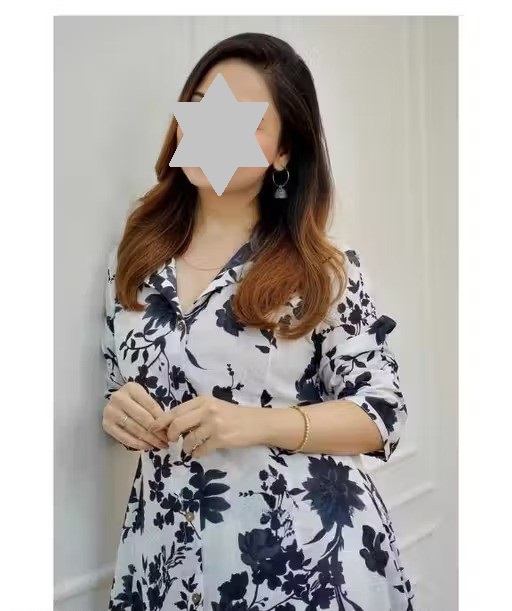 White-Black Cotton Co-ord Set Color 1 (KS165)