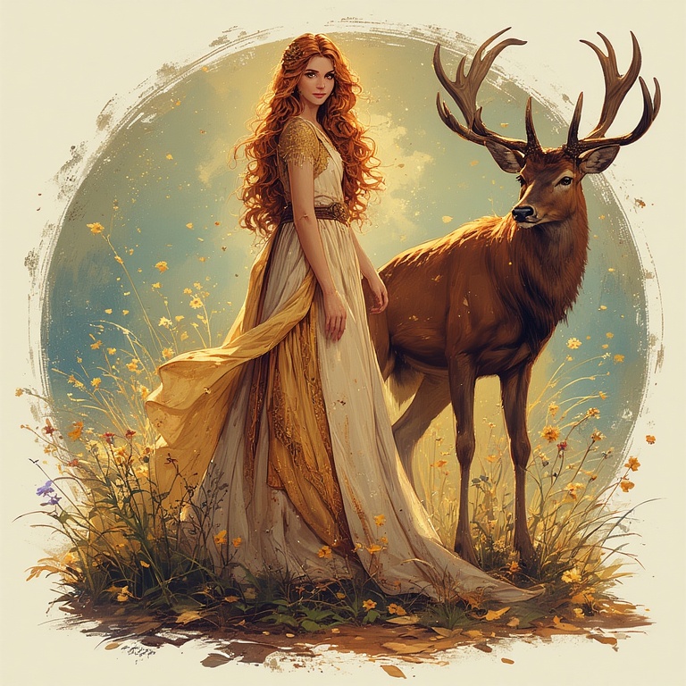 Diana-with-a-Stag-concept-art-6