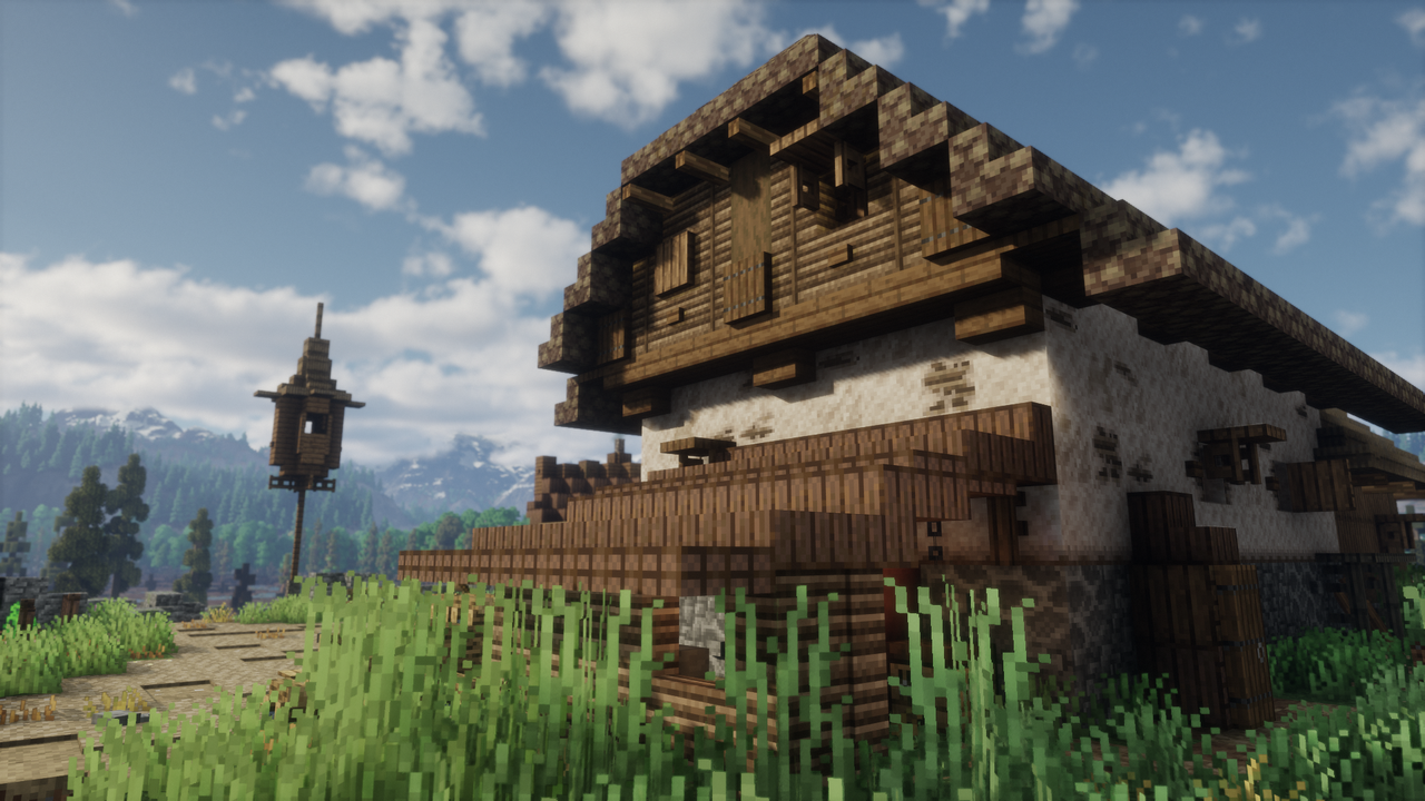 Karlov Townhouse - Realistic Medieval Building | Medieval Unlimited Server Minecraft Map