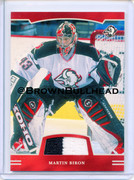 2002-03 BAP First Edition Jerseys #FE-036 [Martin Biron] [Buffalo Sabres] [~100] [swatch=black white
