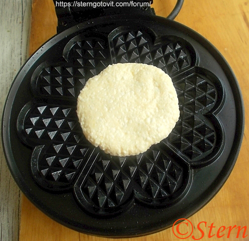 Сырники в вафельнице