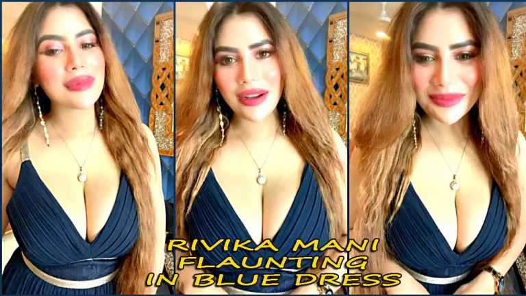 Rivika Mani 2022 Flaunting in Blue Dress
