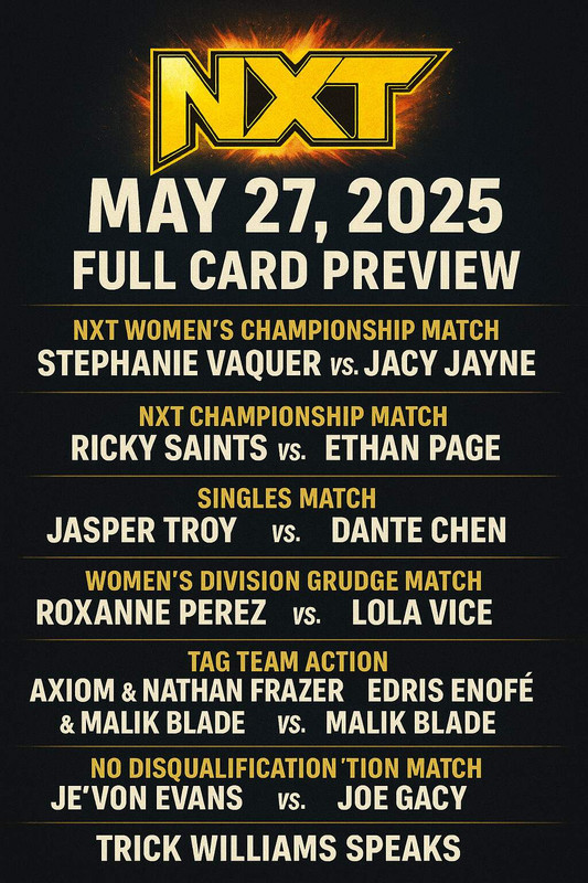 WWE NXT Live Results