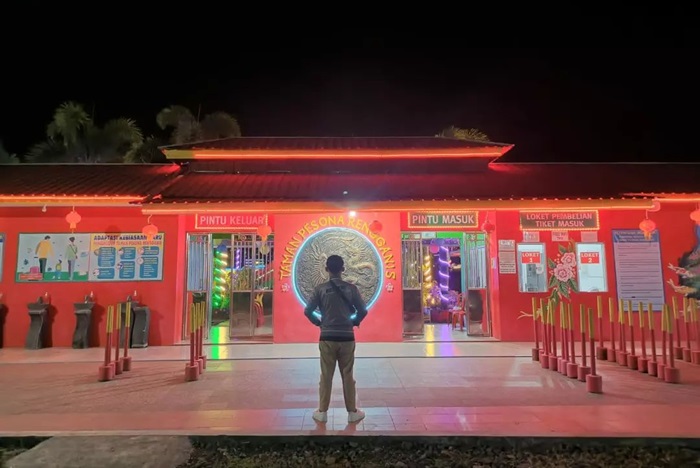 Taman Pesona Rengganis di Kedungreja, Kabupaten Cilacap, Jawa Tengah.