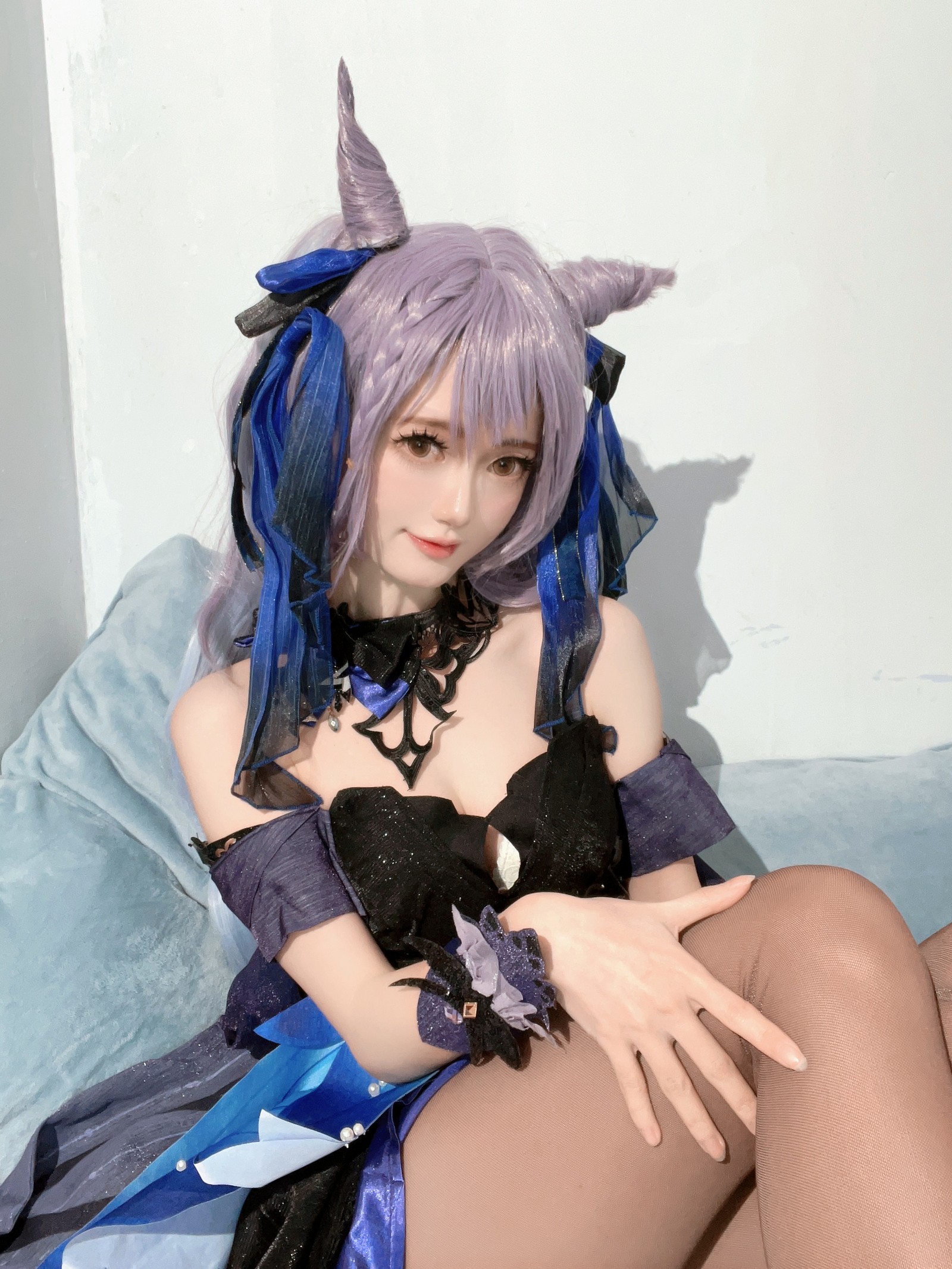 趴趴捣蛋陌 刻晴 Cosplay 写真合集｜原神人气角色 写真＋视频（92P＋1V｜677MB）插图5