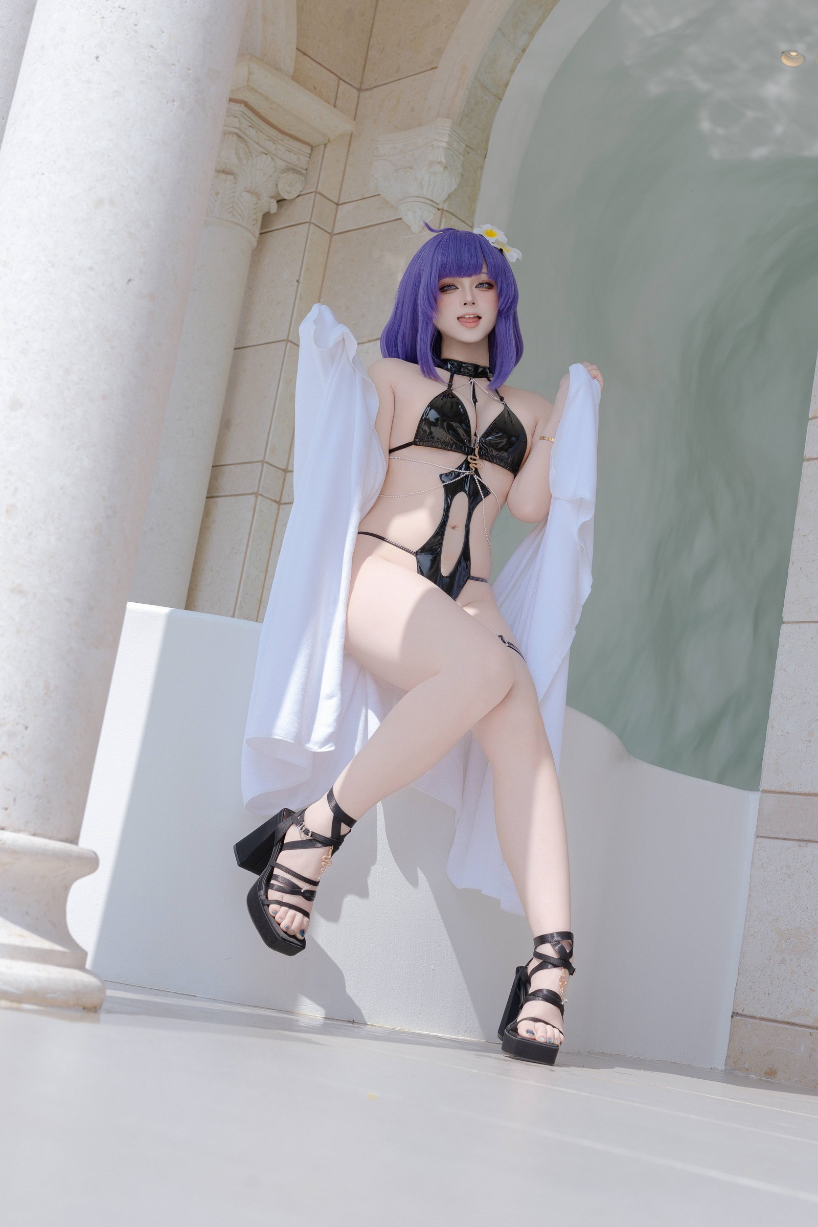 屿鱼 Yuyu Mogador 水着 Cosplay 写真图集（81P｜240MB）插图1