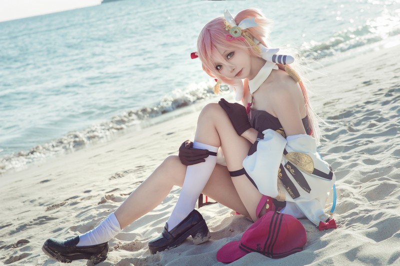 艾西Aiwest 原神烟绯花鸟与情Cosplay写真图集 烟绯角色高清图集 29P (176.4M)插图8