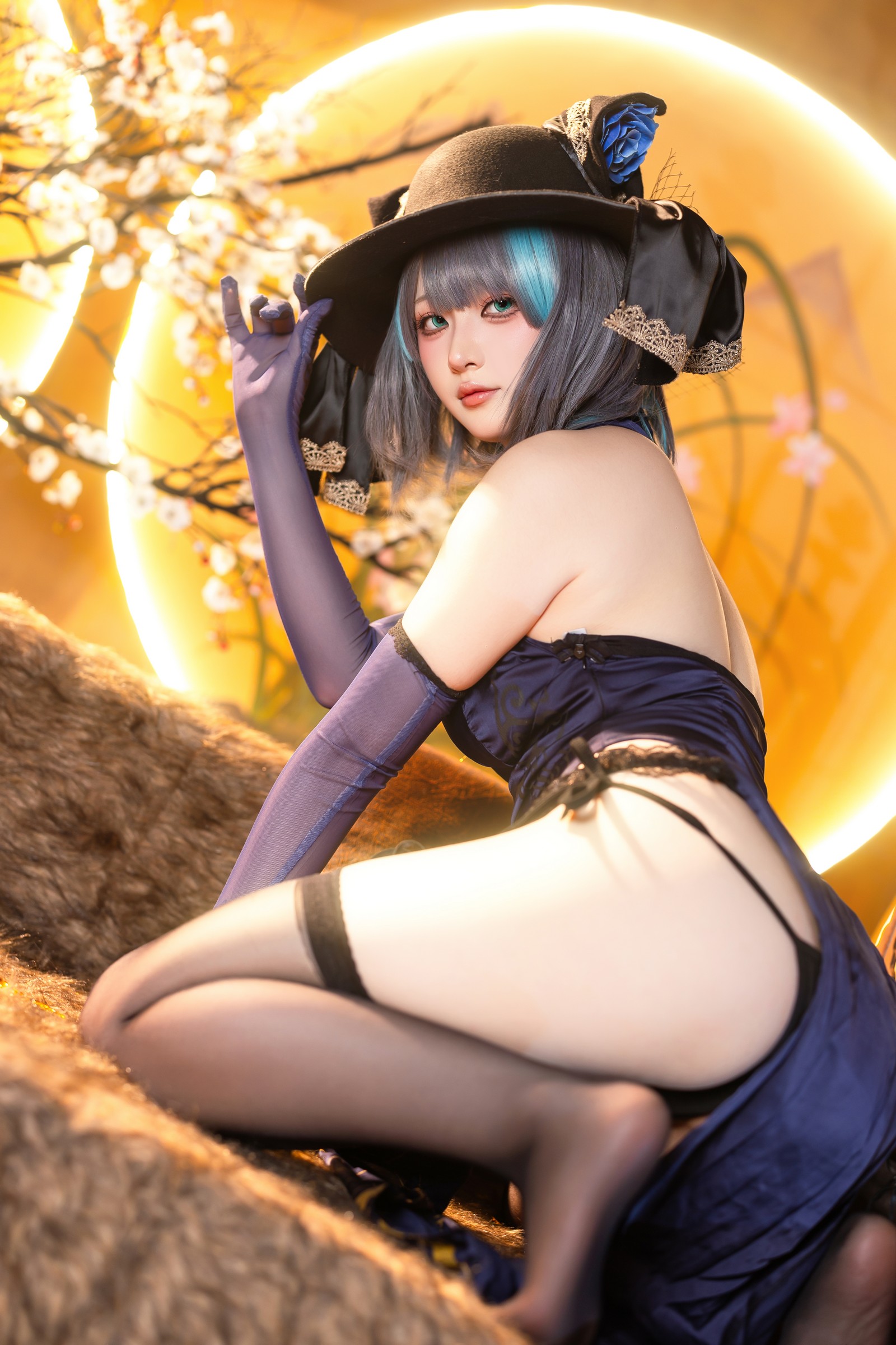 屿鱼 Yuyu 金装猫猫头 原创 Cosplay 写真集（60P｜747MB）插图3