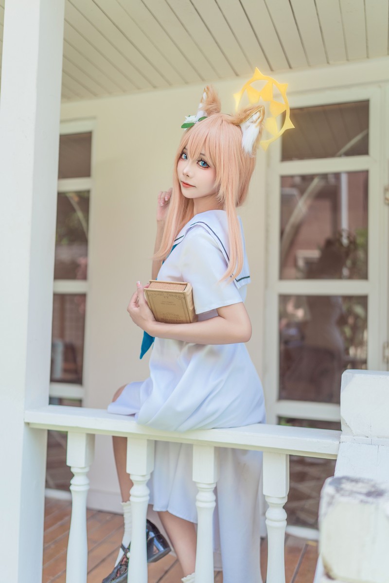 艾西Aiwest 碧蓝档案伊落玛丽睡衣Cosplay写真图集 高清图集 34P (102.2M)插图2