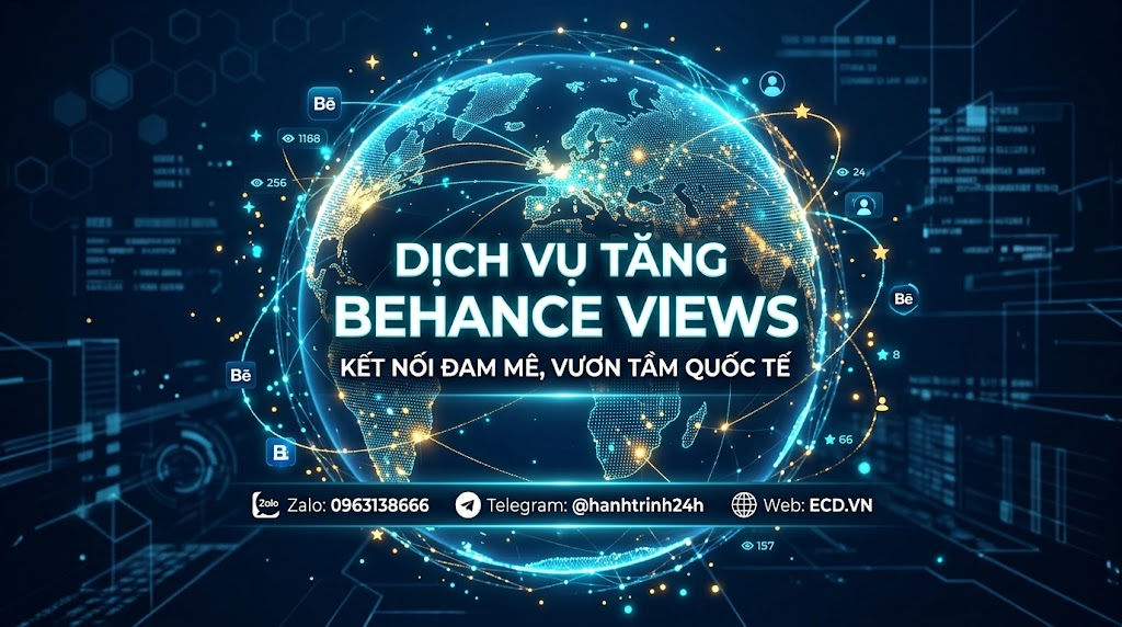 dịch vụ tăng behance views tự nhiên cho creative