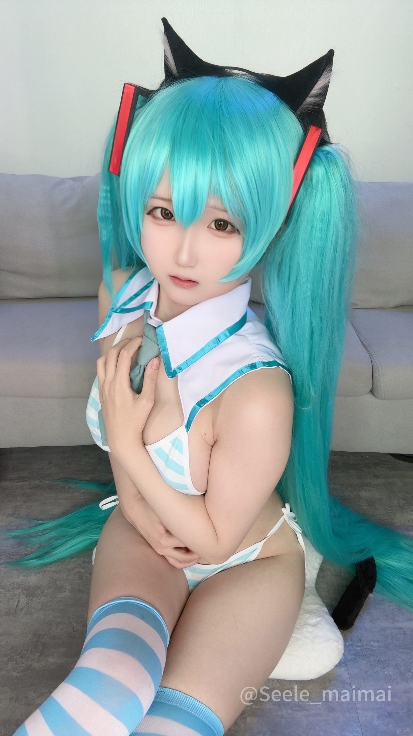 Seele麦麦初音未来主题写真｜可爱蓝系高清图包（80P-273MB）插图9