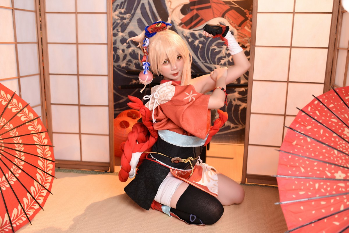 PoppaChan Yoimiya Cosplay (Genshin Impact) HD Photos – 80 Images 270MB插图7