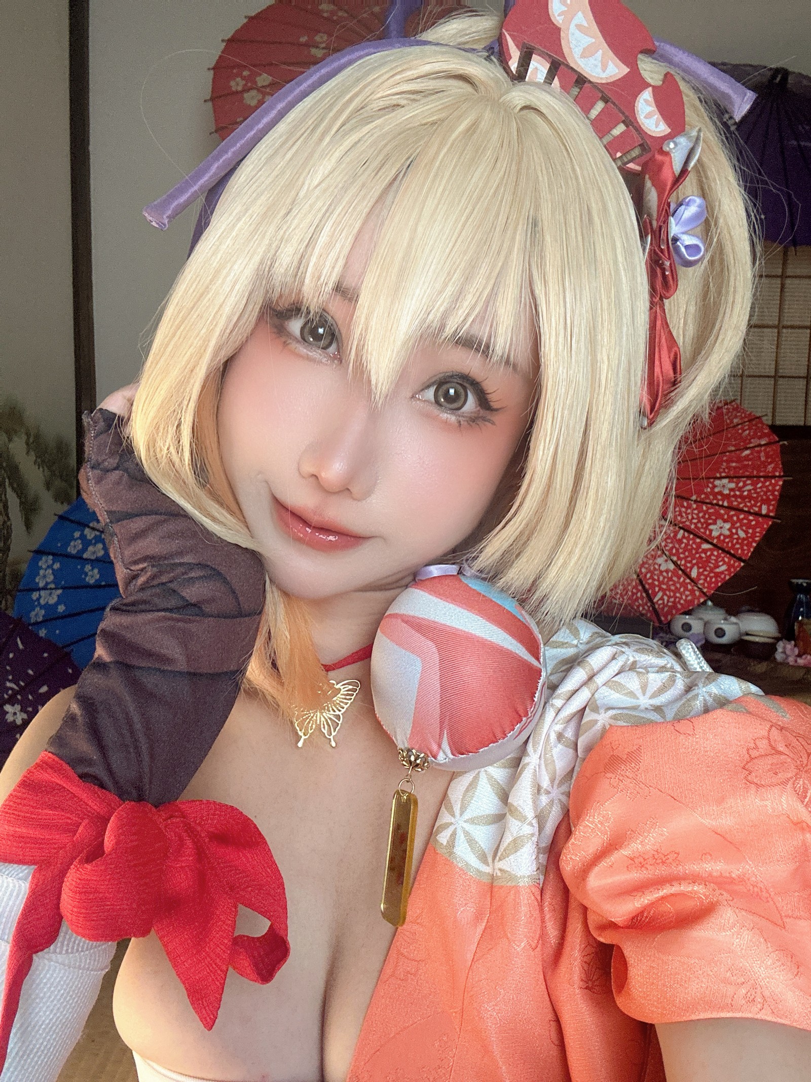 楊衣 Yangyi – Yoimiya 宵宫 Cosplay 写真视频（38P+1V-202MB）原神角色插图1