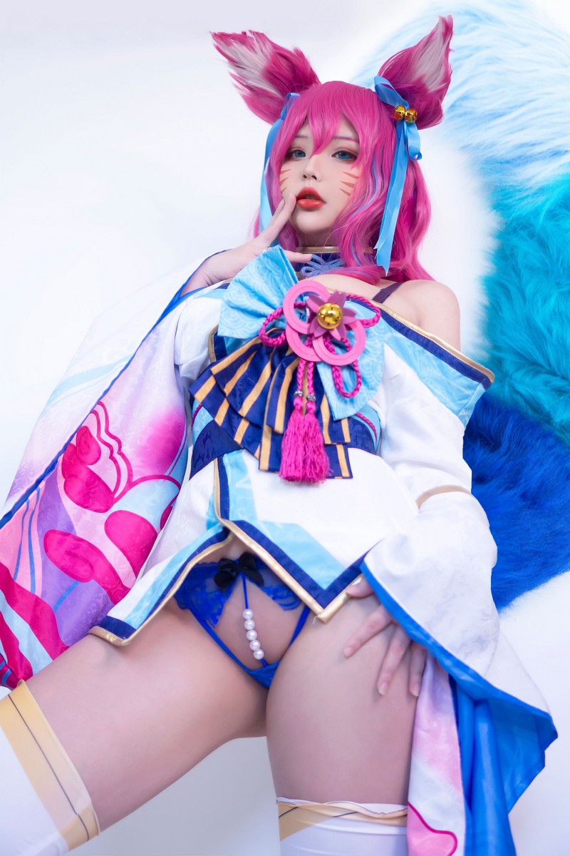 Hana Bunny 灵魂莲华阿狸 Cosplay写真｜Spirit Blossom Ahri 高清图片合集[9P-10.8M]插图3