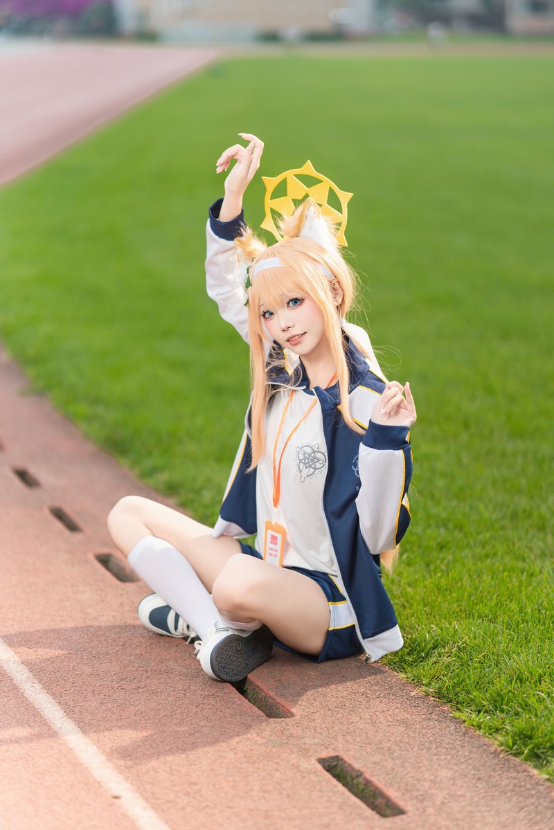 艾西Aiwest 碧蓝档案伊落玛丽体操服Cosplay写真图集 高清美图 44P (178MB)插图6