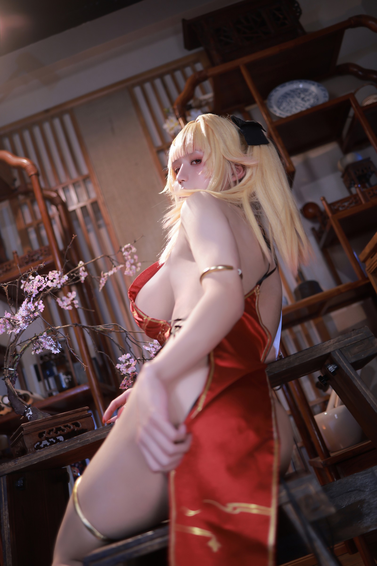 桜满三时 – 萌姬联合 旗袍 Cosplay 高清写真集（84P-913.3MB）东方魅力插图4