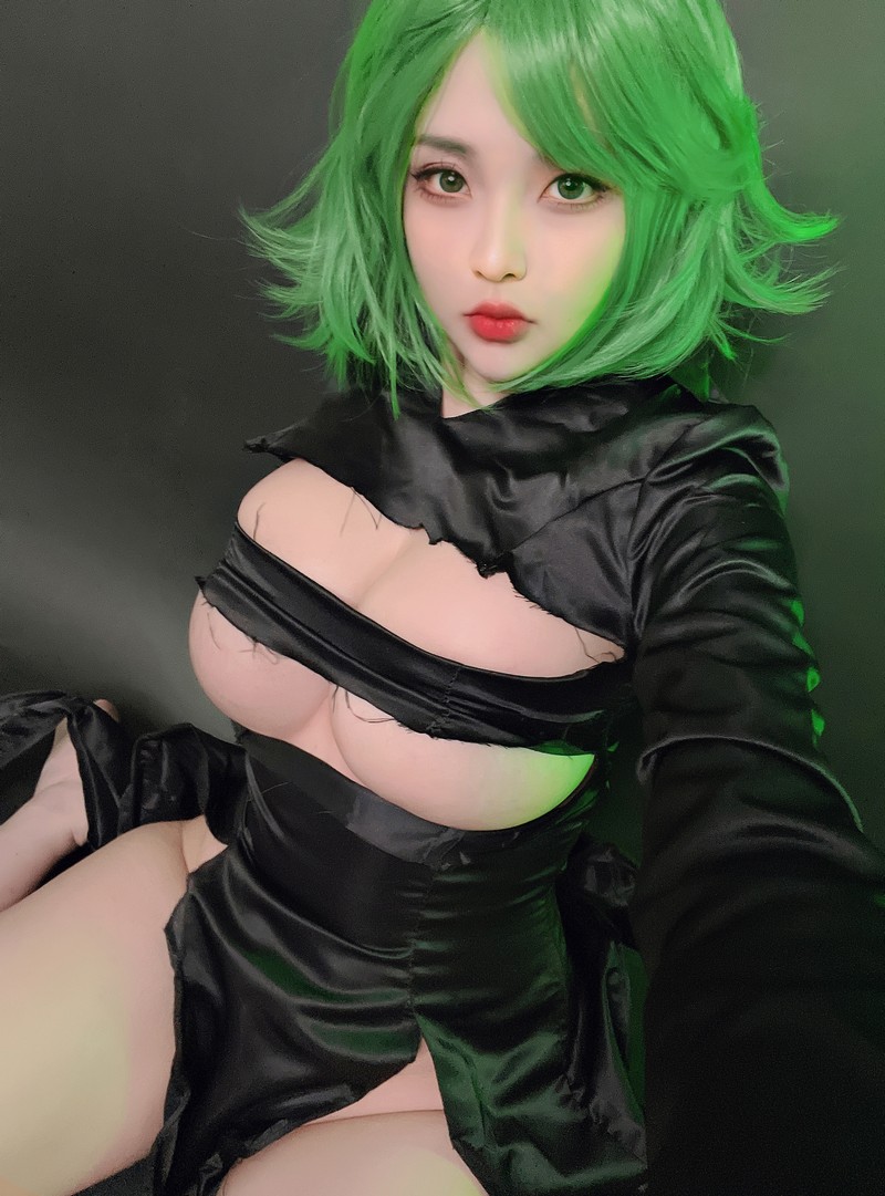 Hana Bunny 龙卷 Cosplay写真｜一拳超人 Tatsumaki 高清图片合集[13P-71.3M]插图3