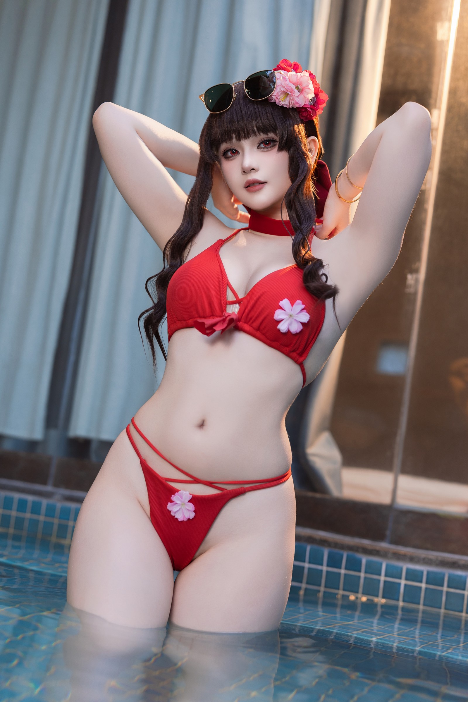 屿鱼 Yuyu 樱花泳装 Cosplay 写真合集｜季节限定（80P｜980MB）插图4