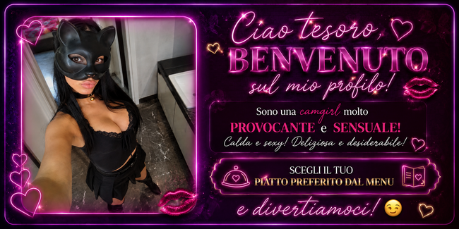 Benvenuto sul mio profilo