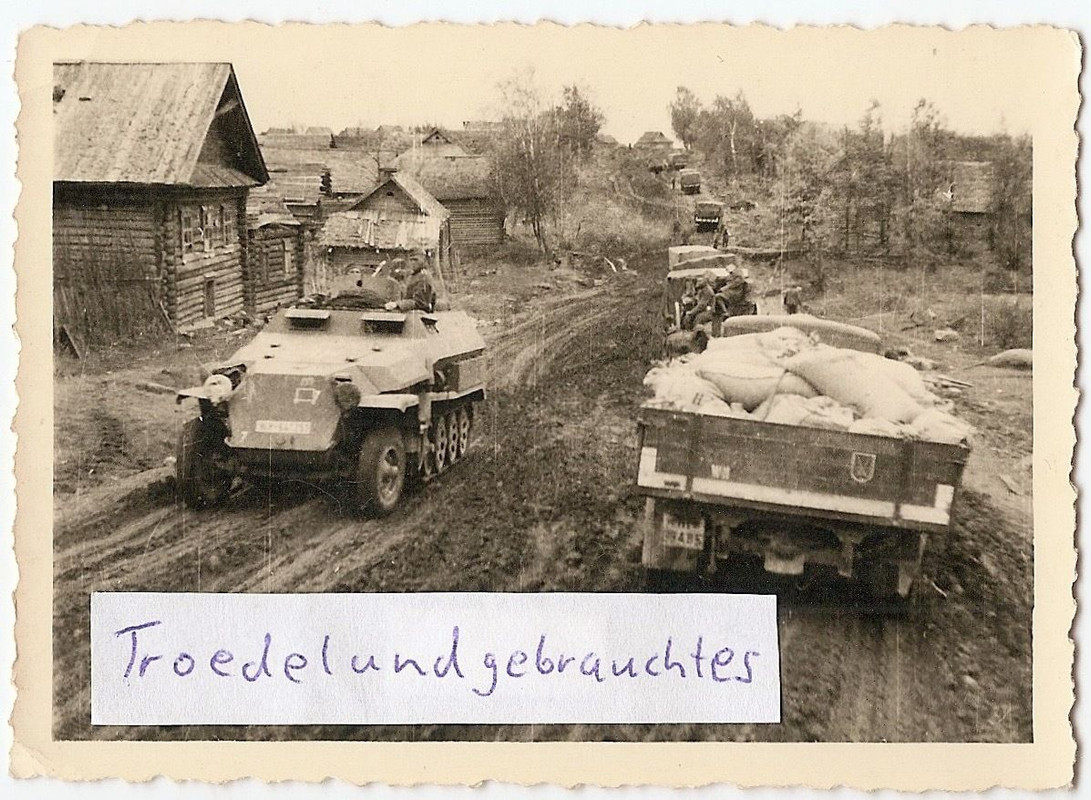 WW2 MILITÄR OSTFRONT LKW HALBKETTE KETTENFAHRZEU