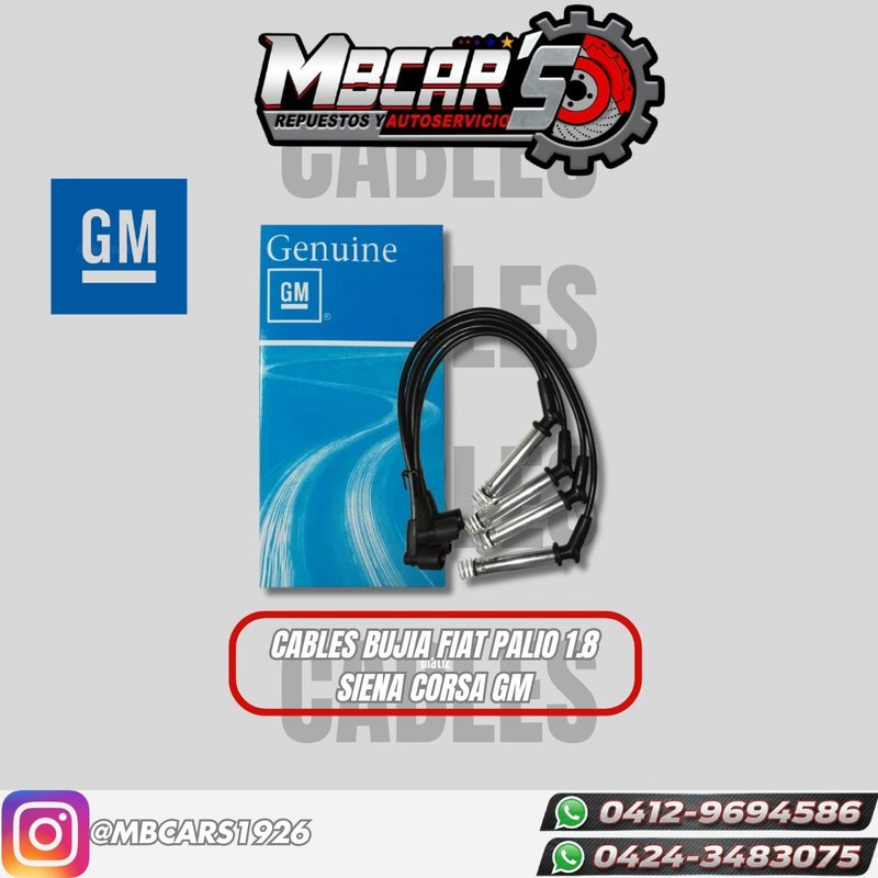 CABLES BUJIA FIAT PALIO 1.8 SIENA CORSA