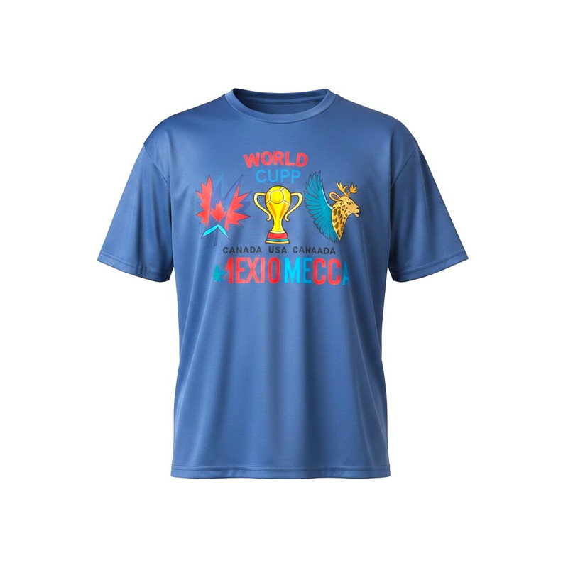 World Cup 2026 Retro Soccer Tee – Blue Edition