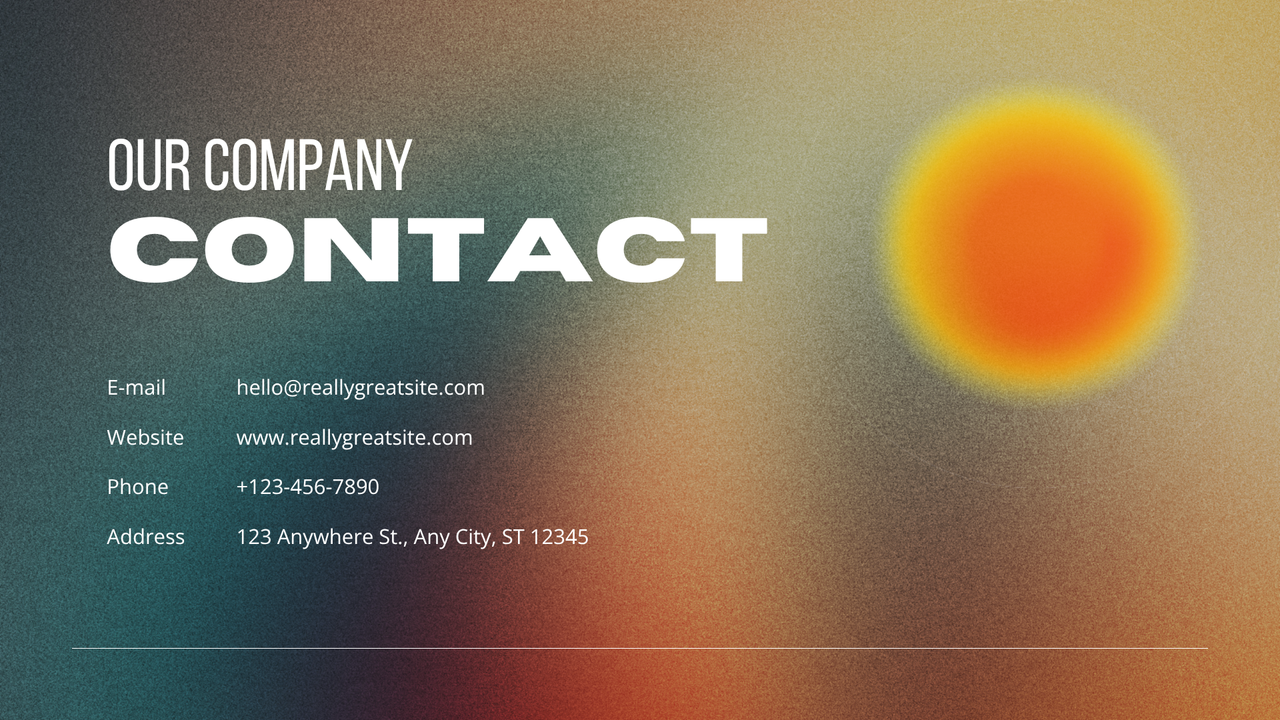 Orange and White Gradient Modern Business Project Presentation