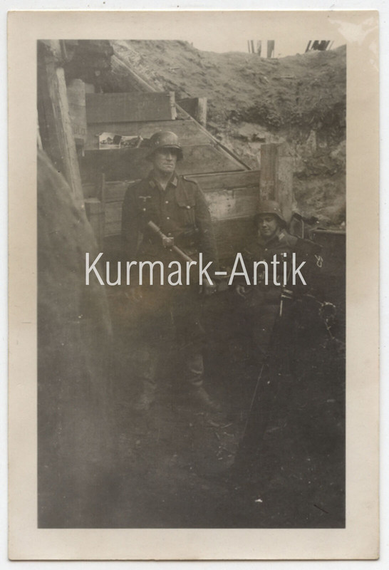 Foto Wehrmacht Gren. Regt. 353 Russland Kampfgruppe Schramm MG34 K98 Mörser