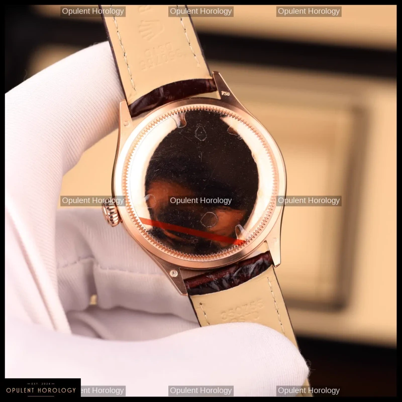 Rolex Cellini Dual Time 50525 White Dial 18K Gold Plated 39mm