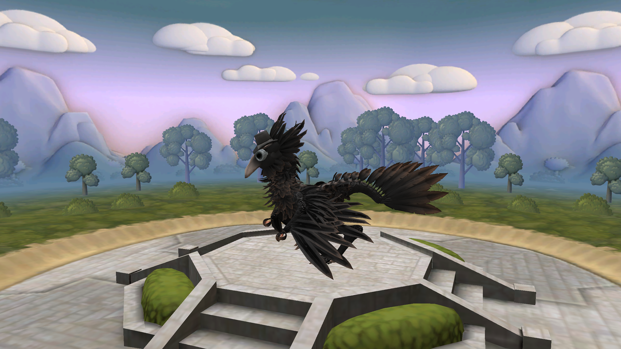 A raven crow thing wearing a hat. CRE-Raven-crow-1bd586e2-ful