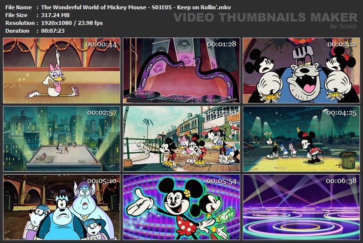 The Wonderful World of Mickey Mouse - S01E05 - Keep on Rollin'.mkv