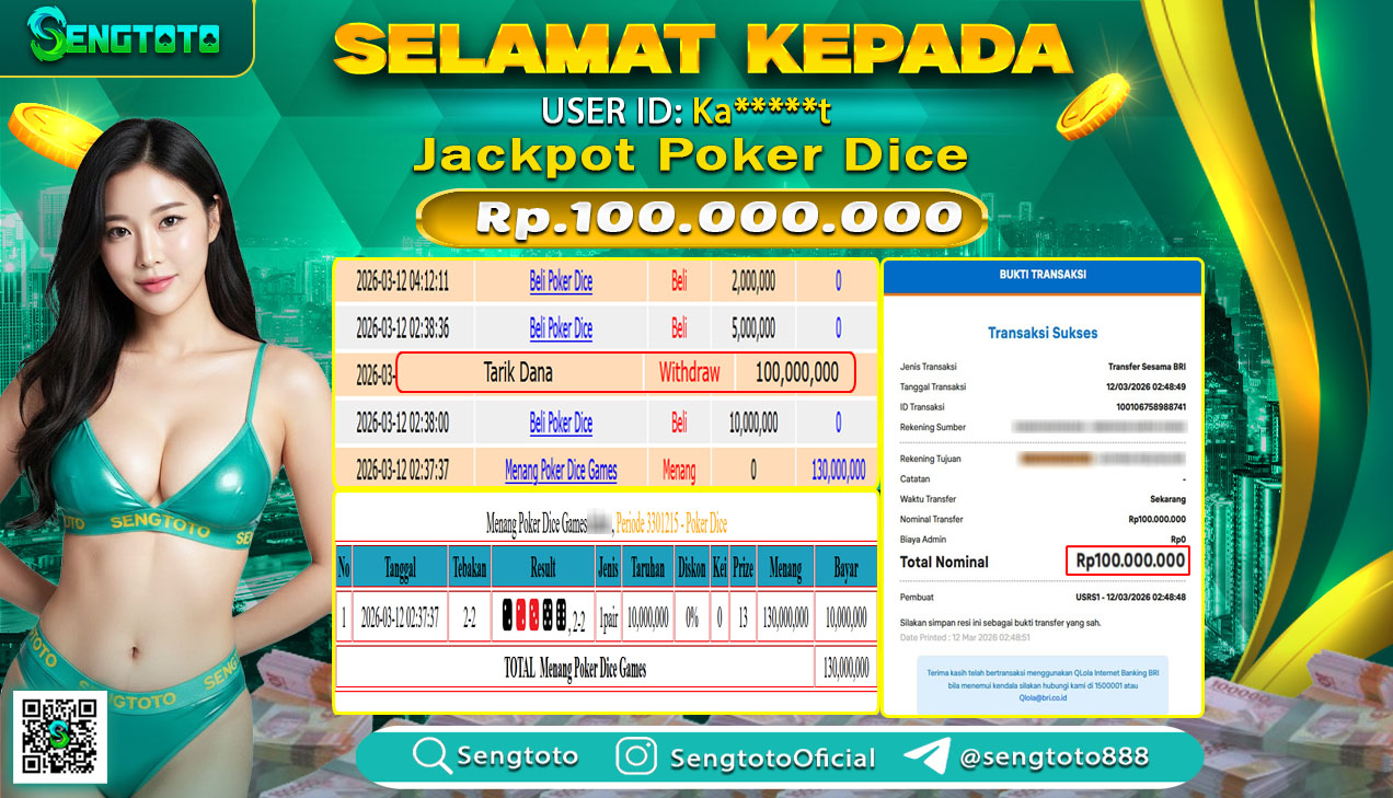 BUKTI PEMBAYARAN LIVEGAME POKER DICE 