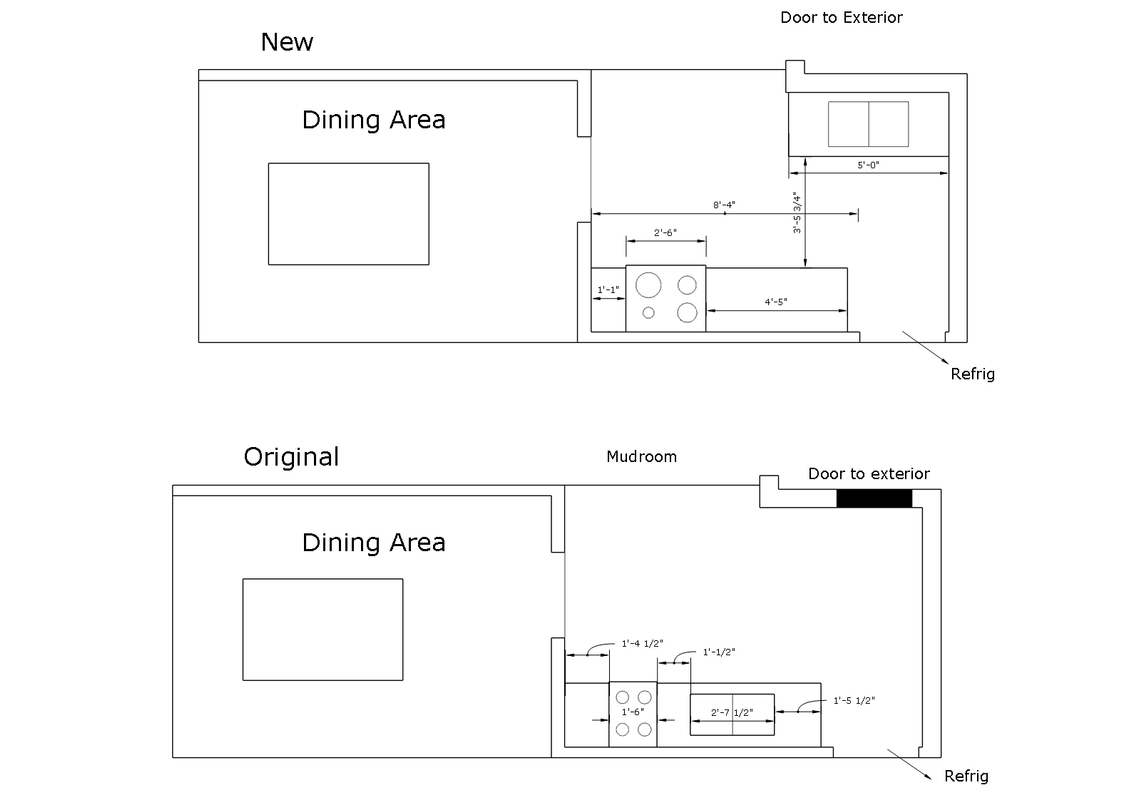 Tiny Kitchen layout change r/HomeImprovement