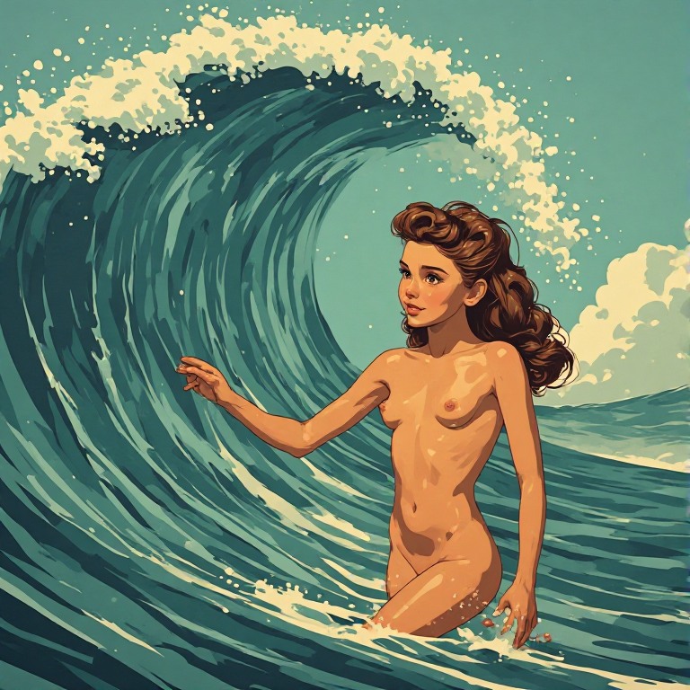 Pin-Up-style-Nakked-Young-Girl-(9)