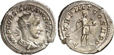 Antoniniano de Gordiano III. P M TR P IIII COS II P P - Emperador. Roma 4-FD39353-2070-4-D40-BDCD-5-B0-EFC3-E50-BA