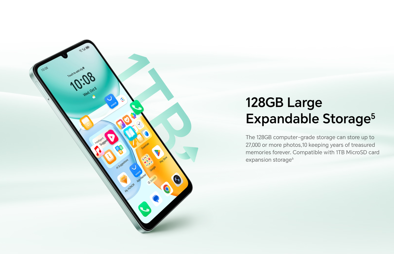 Massive 128GB Storage