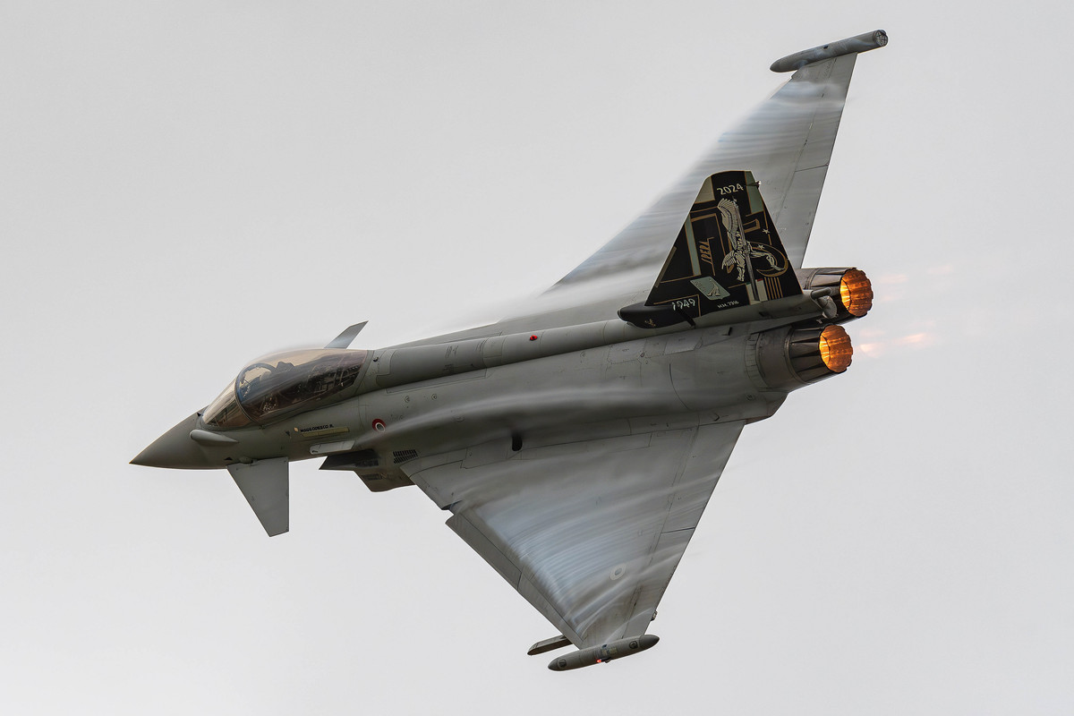 Italian Air Force Typhoon in flight