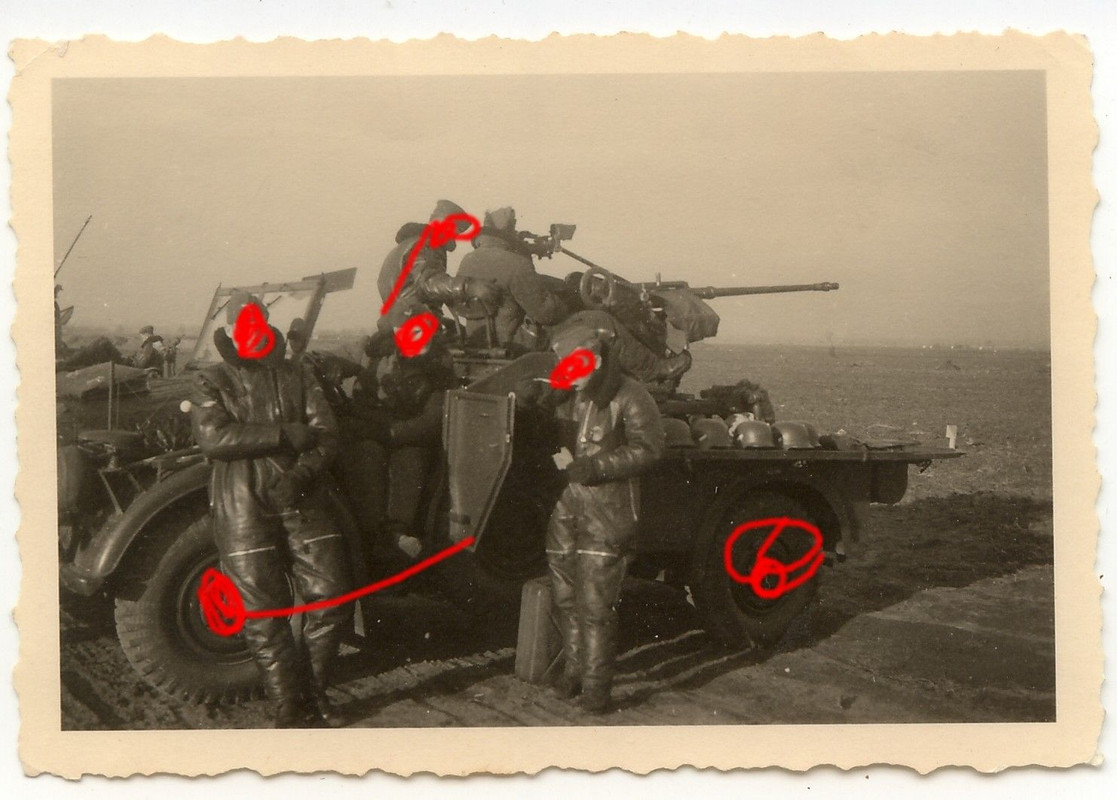 Lederpäckchen Kfz schwerer Einheits Kübel Horch