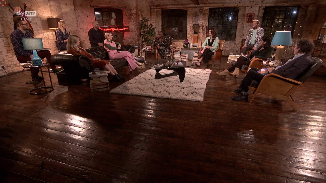 11.22 - 17.00.00 - Sky Arts Book Club Live. Andi Oliver and Elizabeth....ts_snapshot_01.35.00.442