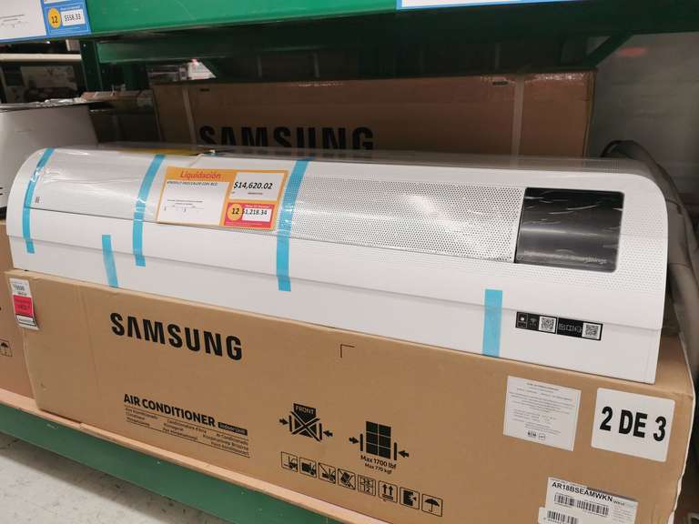Walmart: Aire Acondicionado Samsung 1.5T Inverter 
