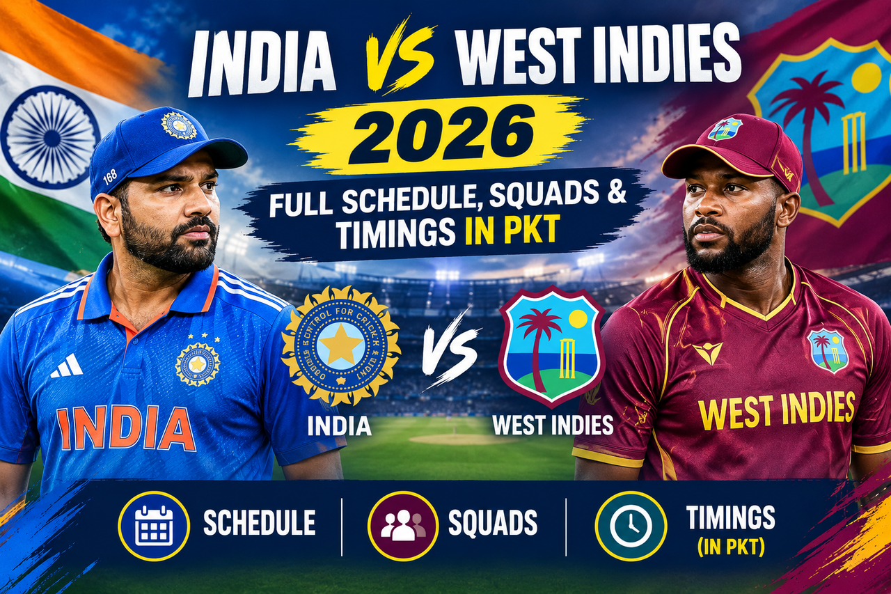 India and West Indies cricketers ahead of the 2026 ODI and T20I series in India