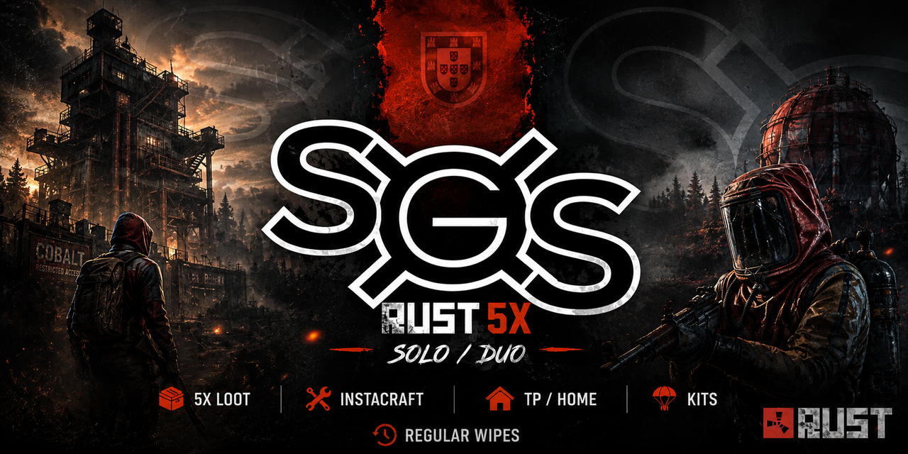 Баннер сервера SGS Rust 5X Solo/Duo