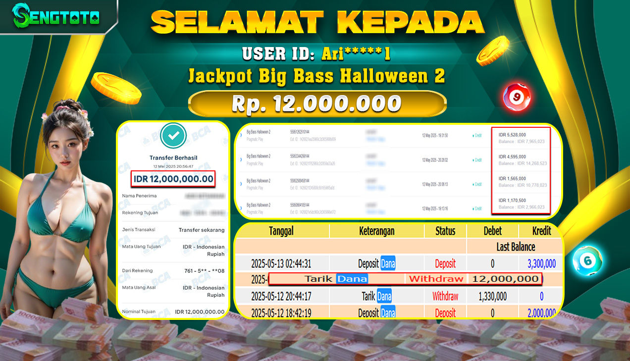 BUKTI PEMBAYARAN SLOT BIG BASS HALLOWEEN 2