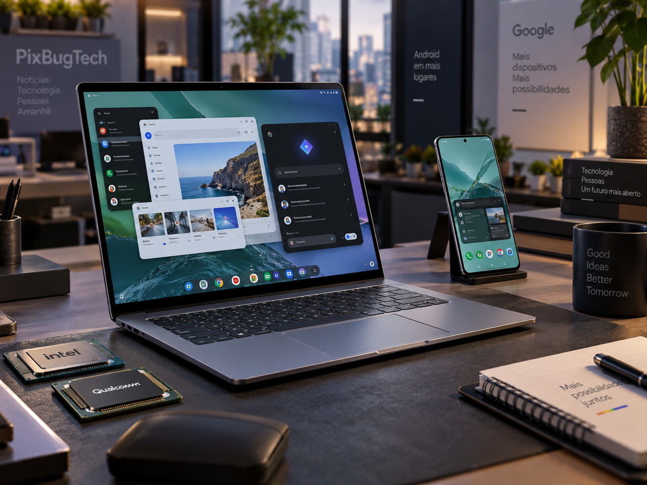 Googlebook leva Android aos notebooks e abre uma nova frente contra Windows e Mac