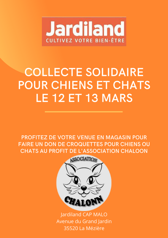 COLLECTE SOLIDAIRE POUR CHIENS ET CHATS LE 12 ET 13 MARS (1)