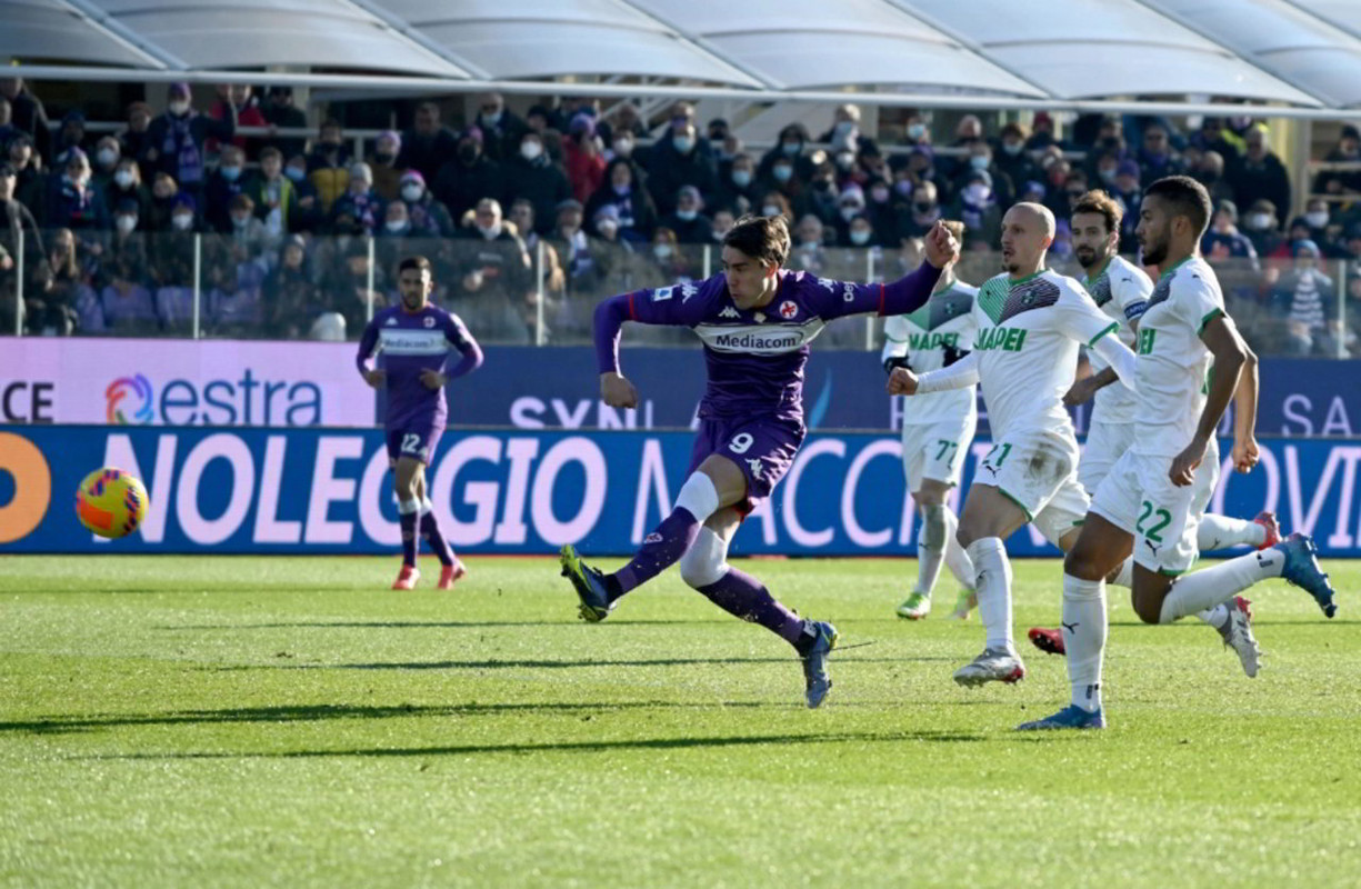 Serie A, Fiorentina-Sassuolo 2-2: rimonta Viola sotto di 2 gol