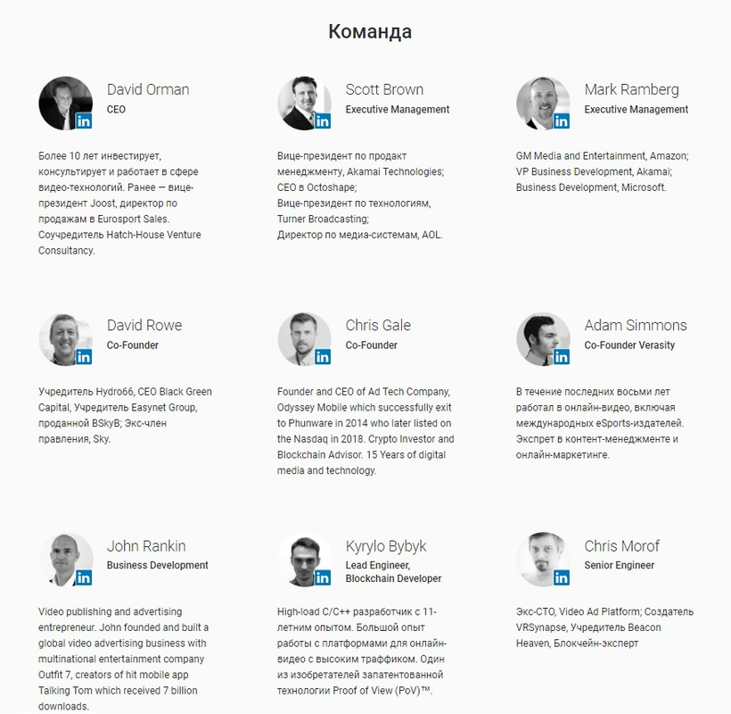 Верасити команда